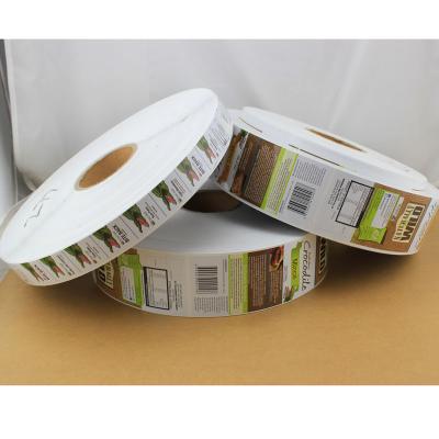 China Waterproof Premium Custom Sticker Roll Up Vinyl Sticker Roll Sticker Label Printing for sale