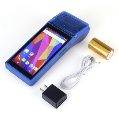 China TS-M2 4G Mobile Android POS Terminal 4.5 Inch Outdoor Handheld POS System With Printer 217mm*90mm*58mm for sale