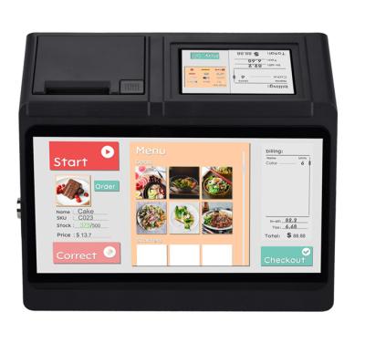 China SDK restaurant touch screen machine grocery POS system terminal card reader with software POS system for sale