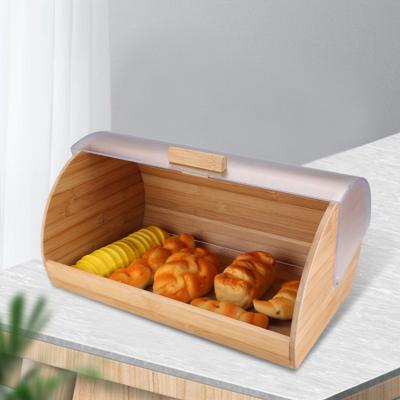 China Freshness Keeping Home Decor Lid Box Acrylic Sliding Refrigerant Kitchen Storage Containers Bread Crate Organizador Box for sale