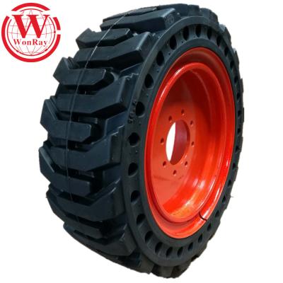 China Cheap Wholesale Skid Steer Natural Rubber Tires 235/75r15 Solid Tires 10-16.5 for sale