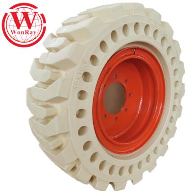 China FOB Price 10-16.5 12-16.5 Non Marking Solid Tires For White Marking Non Skid Steer Solid Tires for sale