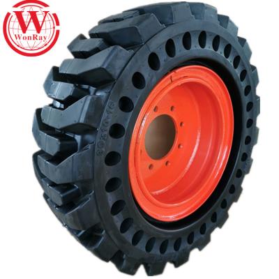 China Solid Tires 12x16.5, Skid Teers Hit Skid Beef Solid Rubber Tires With Rims for sale