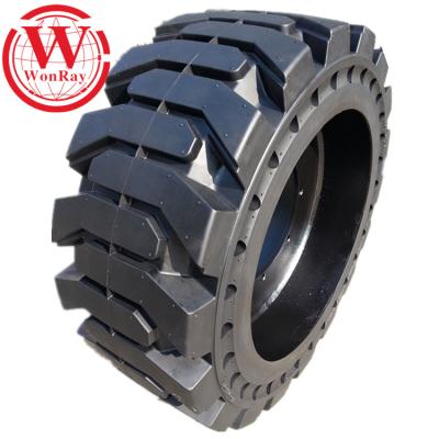 China FOB price 36.5x12-20 36.5x14-20 10x16.5 natural rubber because skid steer solid tires for sale in promotion for sale