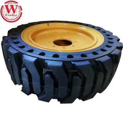 China Mine 12-16.5 Backhoe Wheels Solid Skid Steer Tires 12x16.5 And Rim 8.00-20 for sale