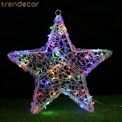 China Trendecor Outdoor Xmas Figures Plastic Light Up Waterproof Soft Acrylic Indoor Outdoor Use LED Christmas Tree Light for sale