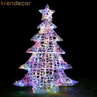 China Trendecor Christmas Indoor Outdoor Outdoor Use Christmas Numbers Waterproof Soft Acrylic Light Up Christmas Tree Light for sale