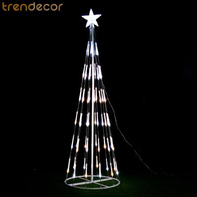 China Outdoor Christmas Tree Lights Color Changing LED Bubble Cone Tree Indoor Indoor For Xmas Party Wedding for sale