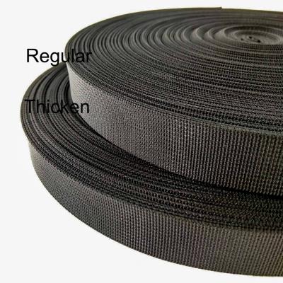 China 2.5CM Wholesale High Quality Quilted Imitation Nylon Strap Woven Webbing Strap Webbing Belt Webbing for sale