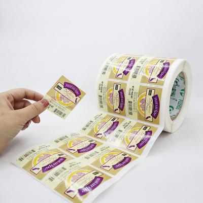 China Eco-Friendly& Washable Double Sided Medicine Jar Stickers Barcode Labels Color Food Fruit Sticker Label for sale