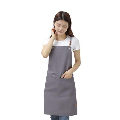 China BBQ Waxed Canvas Mesh Cleaning Apron for sale