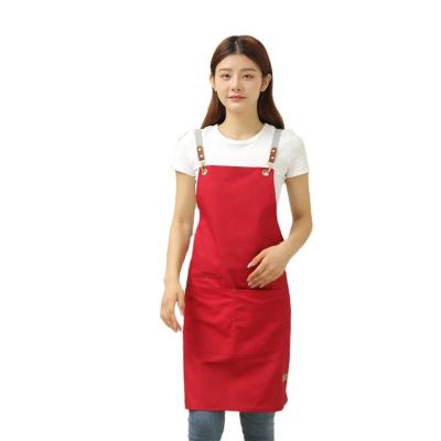 China Christmas Logo Kids Cafe Baby Cleaning Hair Cooking Red Denim Chef Hairdresser Canvas Hairdresser Custom Kitchen Kids Aprons for sale