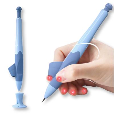 China Plastic Factory Customize Automatic 0.7MM Pencil With Pen Holder OEM Beginner's Pencil Set Suit For Left And Right Hands for sale