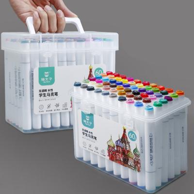 China NO Alcohol Sketching Markers Drawing Pen Set with Double Tip Brush Pens for Manga School Color Pen for sale