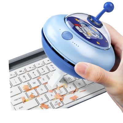 China USB Charging Ushare UFO Desktop Vacuum Cleaner Mini Sweeper USB Auto Wireless Portable Keyboard Cleaner Office Supplies for sale