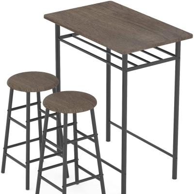 China (Other) New Design Adjustable Bar Table Set Kitchen Bar Table and Stool Set Dining Table Set for sale