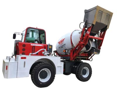 China Small 3 Cubic Meter Self Loading Self Feeding Self Loading Mobile Concrete Mixer Truck For Sale for sale