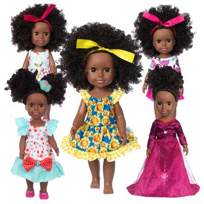 China Changeable Clothing LL Top Sales Plastics 14inch African American Black Baby Dolls For Kinds China Doll Manufacturer for sale