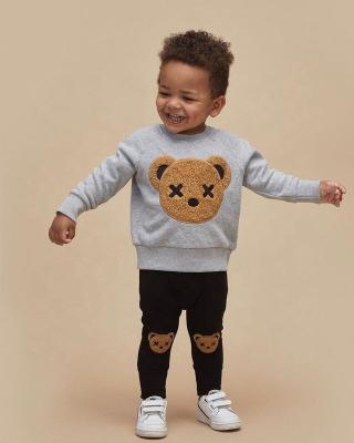 China LL043 Toddler Boys Casual Outfits Teddy Bear Sweater Fall and Winter 2 Piece Kids Clothing Sets for sale