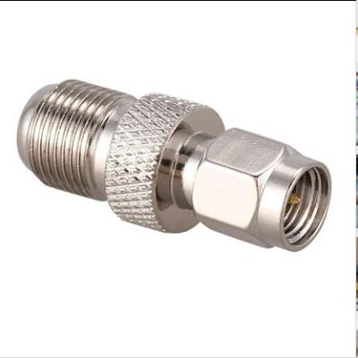 China Metal F Type Female Jack to SMA Male Plug Connector for sale