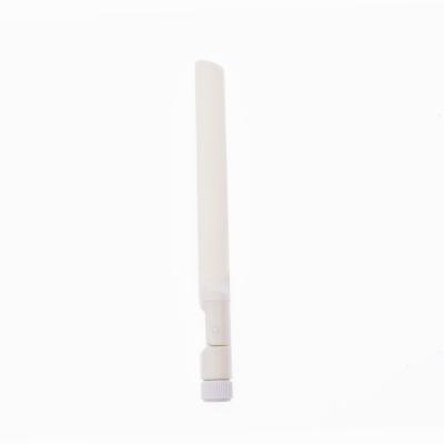 China Plastic +metal 4G/5G antenna factory outlet 360 degree 2.4 gigahertz 5dbi dual band white wireless rubber duck wifi antenna for sale