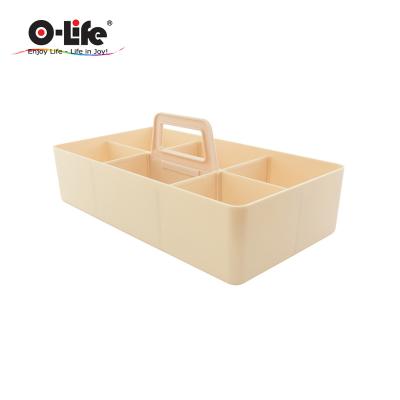 China Plastic Storage Basket Stackable Storage Racks Bathroom Storage Boxes for sale