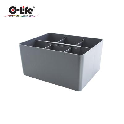 China Plastic Storage Basket Stackable Storage Racks Bathroom Storage Boxes for sale