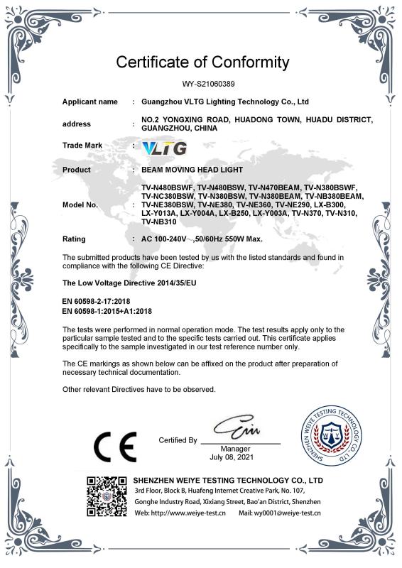 LVD - Guangzhou VLTG Lighting Technology Co., Ltd.