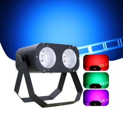 Cina Mini Stage Wash 2eyes Cob Par Light 3in1 Led Stage Par Light 2*50w RGB Par Light in vendita