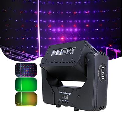 Китай Wedding/Party/Dj/Disco/Club/Theater/Concert/Church Newest Stage Club Disco Lighting 10W LED 4in1 Laser Wash+4 Moving Head Lights 4in1*5PCS 4 продается