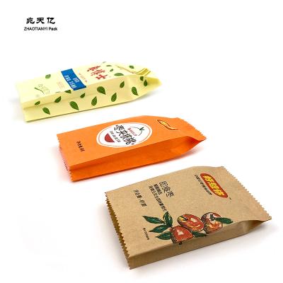 China Recyclable Printing Paper Bag Custom Medium Seal Pouches Frozen Food Packaging With Easy Tear For Dried Fruit Tea for sale