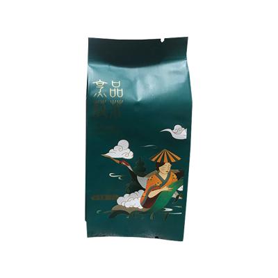 China Hot Sale Moisture Proof Aluminum Gusset Vacuum Bag Evacuated Green Pu'er Tea Bag Plastic Packaging Bag for sale