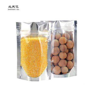 China Food Laminated Nut Material Packaging Bags Aluminum Plastic Zipper Lock Snack Packing Stand Up Pouch for sale