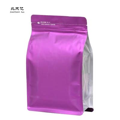 China Aluminum Foil Moisture Proof Plastic Square Bag Zipper Lock Bag Bottom Stand Up Pouch For Packaging Custom Logo for sale