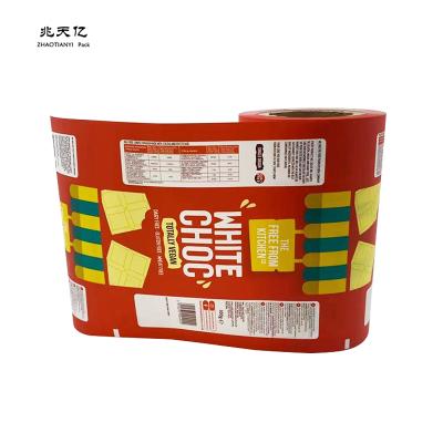 China Moisture Proof Red Color Printed Film Rolls Rolls Rolls Rolls Food Package Custom Size Soft Chocolate Soft Packaging Films Customized White for sale