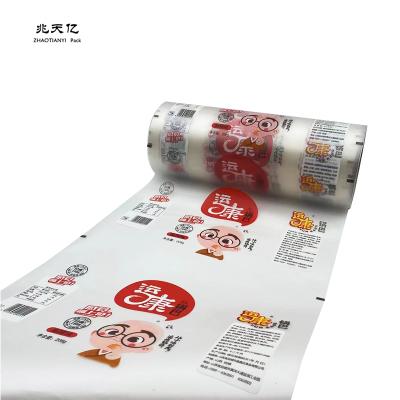 China Printed Moisture Proof Snack Packaging Films Roll To Customize Food Film Biscuit Package Plastic Roll Film for sale