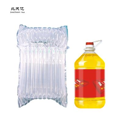 China Soft Transparent Inflatable Air Column Packing Bag Customized Protective Size Food Bags For Cooking Oil for sale