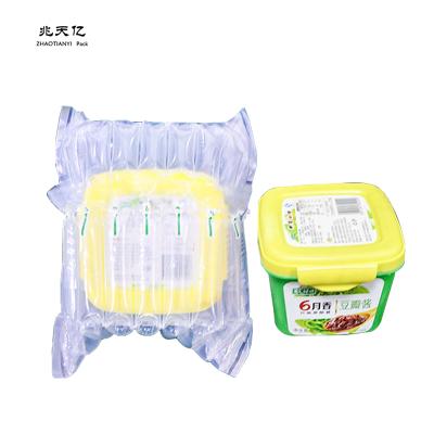 China Customized Air Column Shockproof Plastic Protective Wrapping Films Food Bubble Packaging Bag for sale