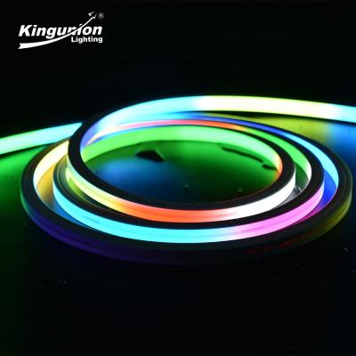 China Landscape Color RGB LED Light 5050 SMD Vibrating Neon Sign IP66 14W Constant Current 30m LED Ultra Long Neon Cable for sale