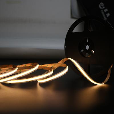 China Flexible Landscape 528 LED COB LED Strip Light Decoration Ideas 12V 24V 14W COB Lights 180 Degree COB LED Strip for sale