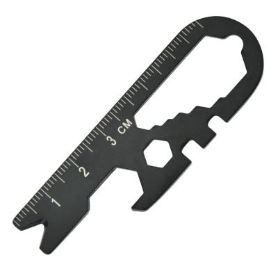 China Outdoor Camping Hiking EDC Flint Striker Tool Key Chain Scraper Camp Survival Displacement Fire Starter for sale