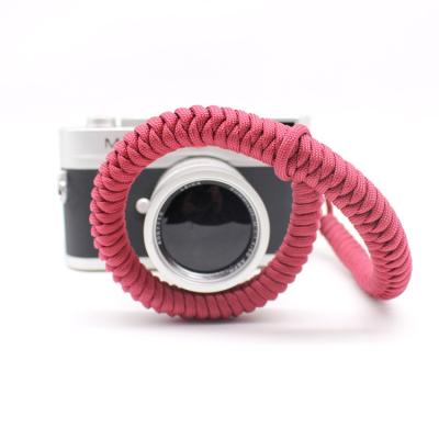 China Wholesale Adjustable Custom Polyester Paracord Wrist Hand Dslr Camera Strap for sale