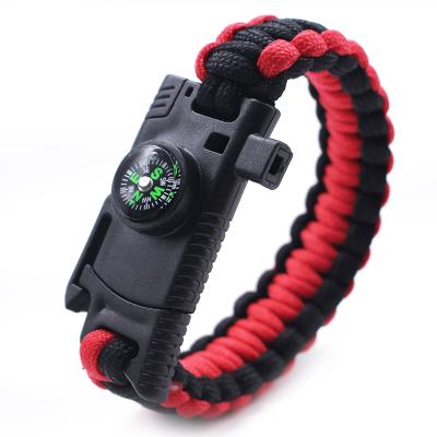 China Multifunctional Tools for Outdoor Survival Survival Gear Climbing Tactical Bushcraft Paracord Bracelet with Knife for sale