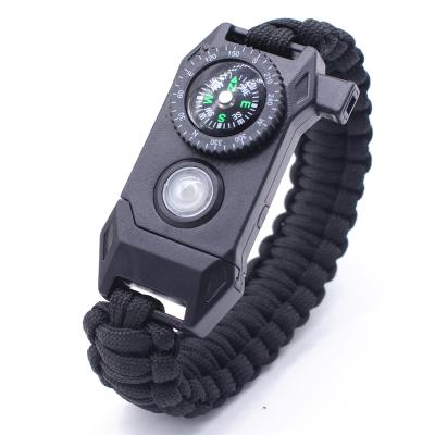 China Multifunctional Tools For Outdoor SOS Survival 5 In 1 Multitool Survival Wholesale 550 Paracord Bracelet for sale