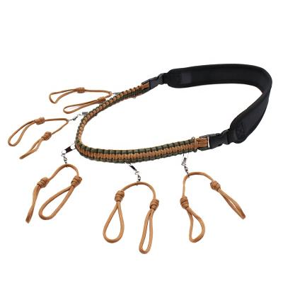 China Work Outdoor Hunting Premium Military Grade 10Loops Paracord Duck Hunting Waterfowl Lanyard For Goose Calls Predator Whistle for sale