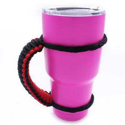 China Paracord Mounting Bushcraft Flask Accessories Ideal Paracord Handle For 30oz Tumbler for sale