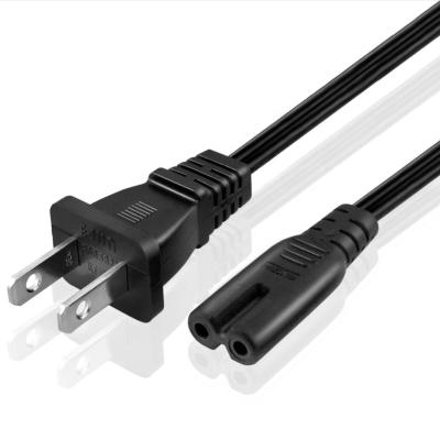 China Industrial American 2 Pin Power Cord For Schematic 8 Shotgun Connector AC Power Cable For PS4 TV Home Appliance for sale