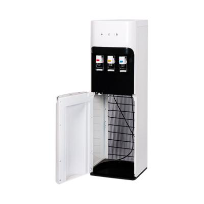 China Hot and Cold Household Drinking Station 3 Faucets and Normal Bottom Load with Child Safety Water Cooler for sale