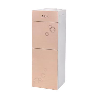 China Household Compressor Cooling Flat Glass Door Freestanding Water Dispenser Machine Hot And Cold Water Cooler for sale