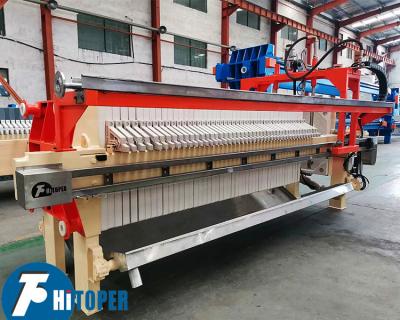 China prensa de filtro industrial automática del volumen del producto de filtración 1219L, grueso 30m m del producto de filtración en venta